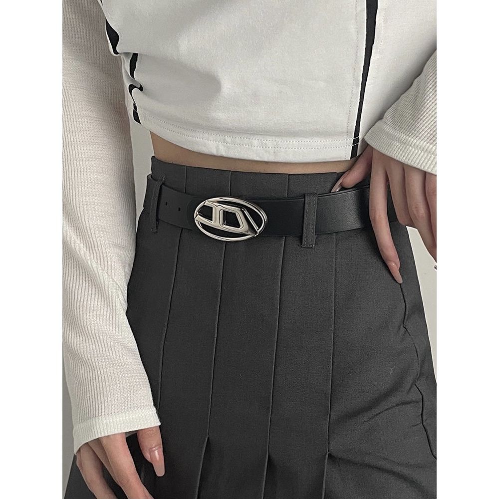 Casual and stylish square buckle belt