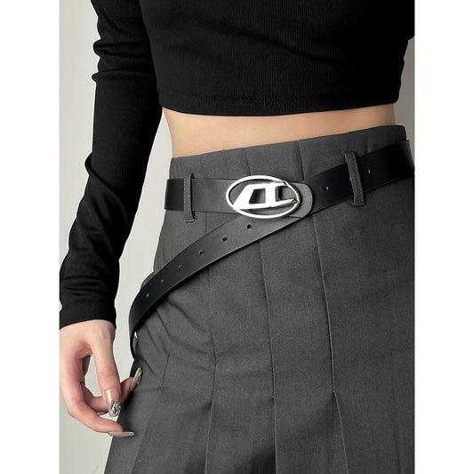 Casual and stylish square buckle belt