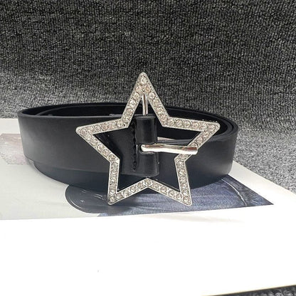 Casual and stylish square buckle belt