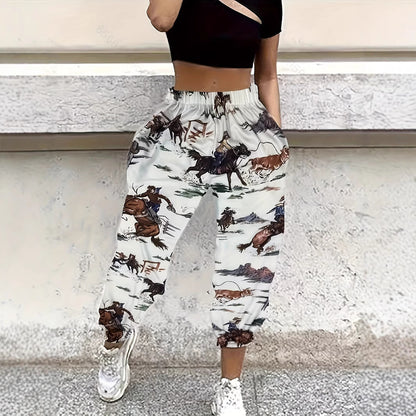 Casual breathable loose-fitting women's trousers