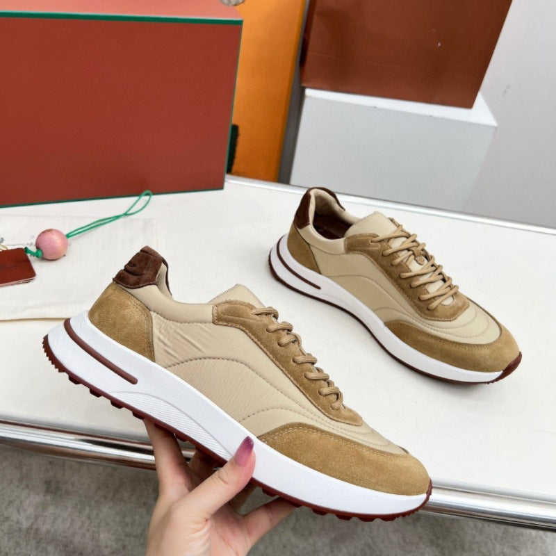 Casual Calfskin Lace-Up Shoes