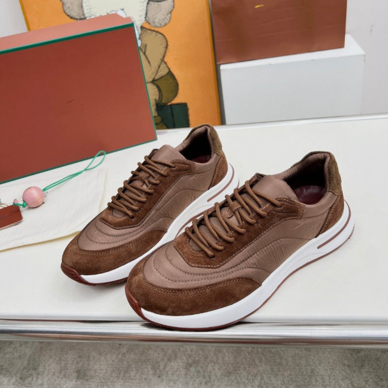 Casual Calfskin Lace-Up Shoes