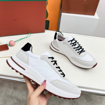 Casual Calfskin Lace-Up Shoes