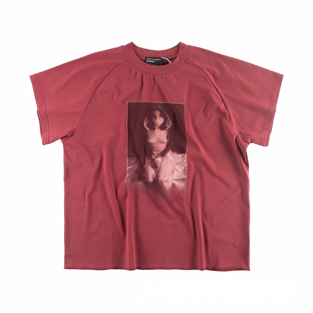 Casual Cartoon Print Cotton T-Shirt