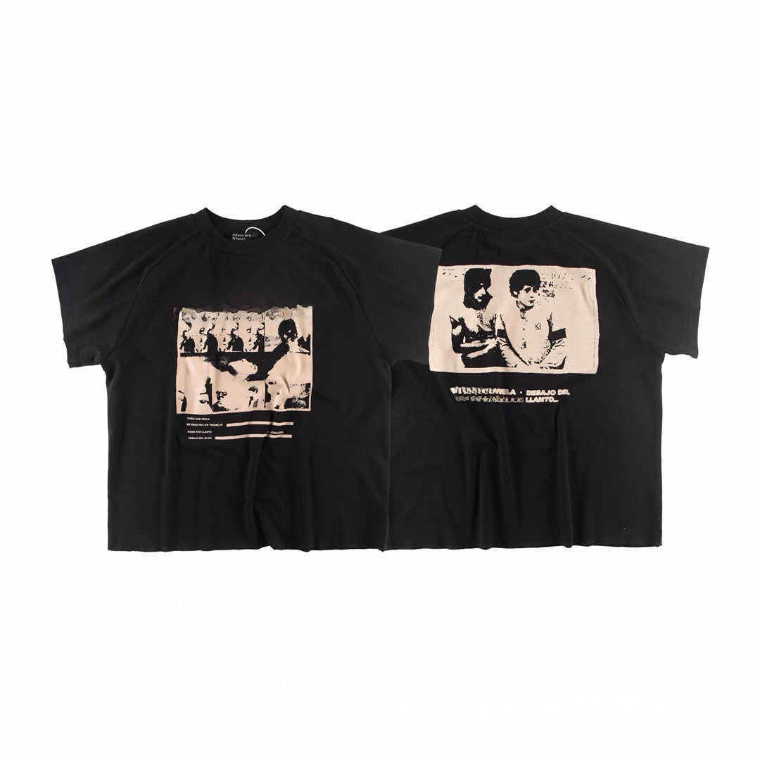 Casual Cartoon Print Cotton T-Shirt