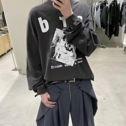 Casual Cartoon Print Cotton T-Shirt