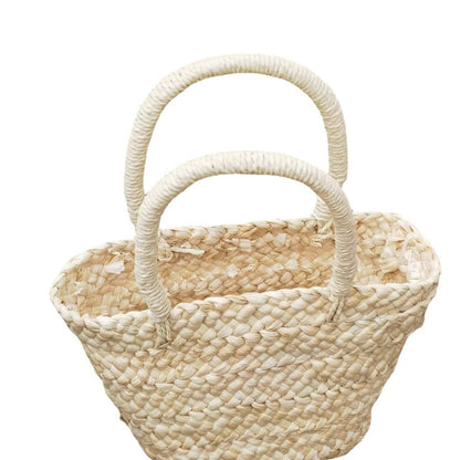 Casual Corn Husk Woven Handbag