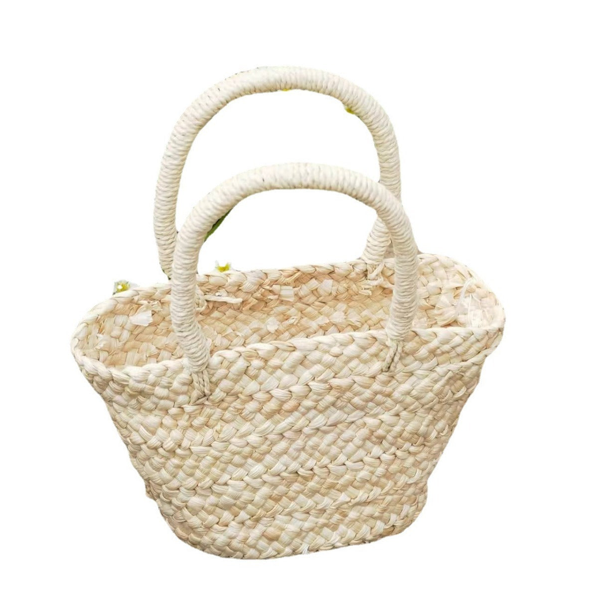 Casual Corn Husk Woven Handbag