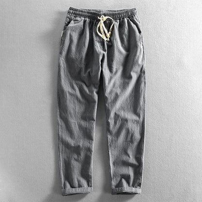 Casual Cotton Drawstring Pants
