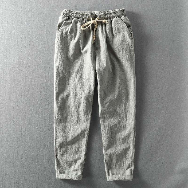 Casual Cotton Drawstring Pants