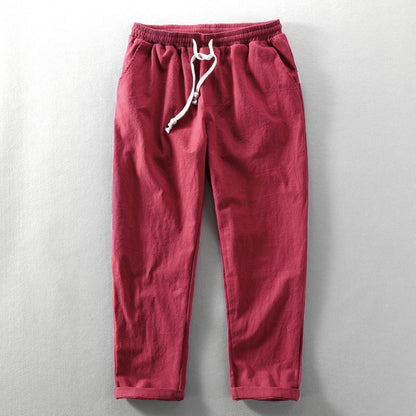 Casual Cotton Drawstring Pants