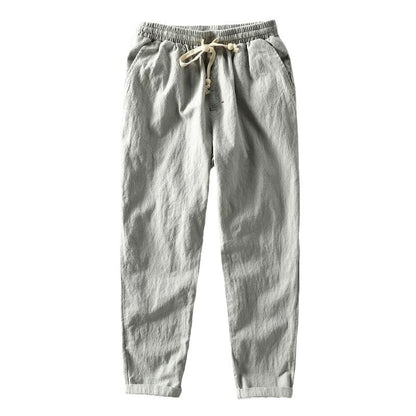 Casual Cotton Drawstring Pants