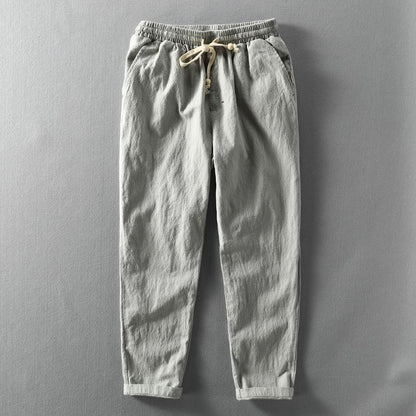 Casual Cotton Drawstring Pants