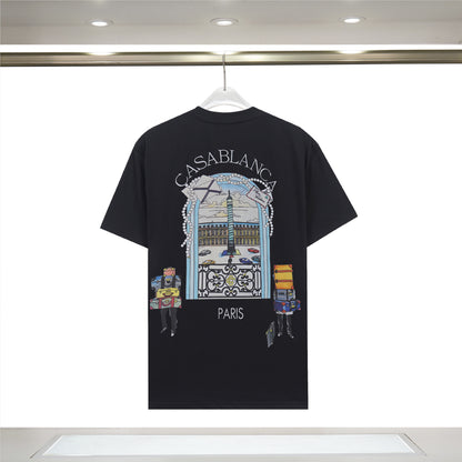 Casual Cotton Letter Print T-shirt