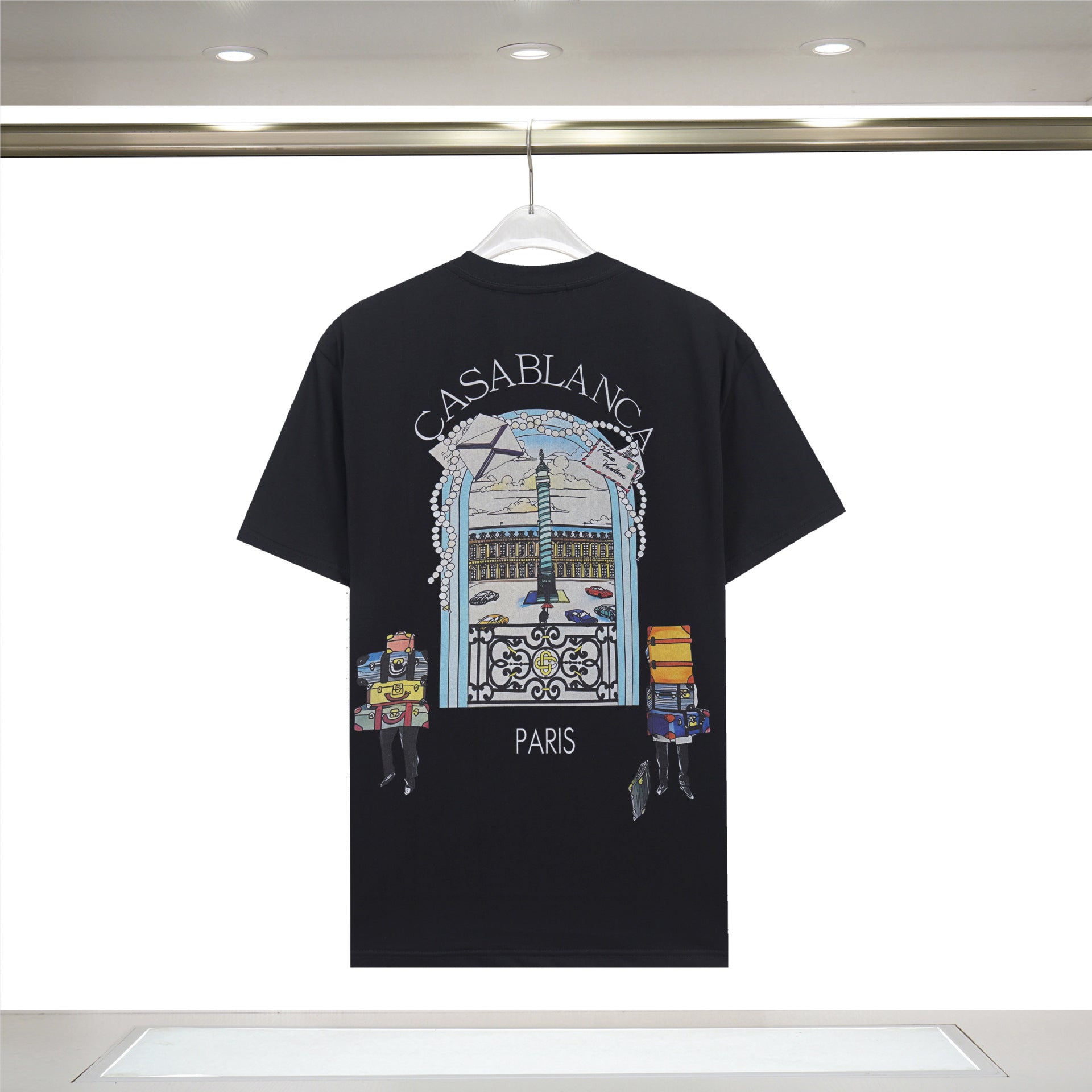 Casual Cotton Letter Print T-shirt