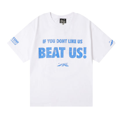 Casual Cotton Unisex T-Shirt Loose Fit Short Sleeve