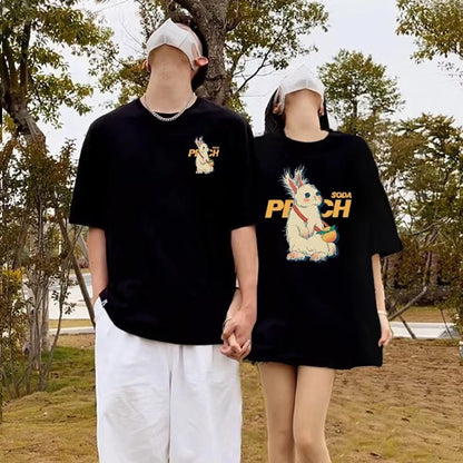 Casual Couple Cotton T-shirts