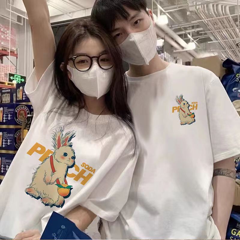 Casual Couple Cotton T-shirts