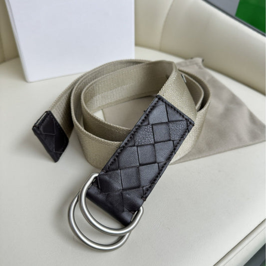 Casual Double Ring Buckle Leather Belt