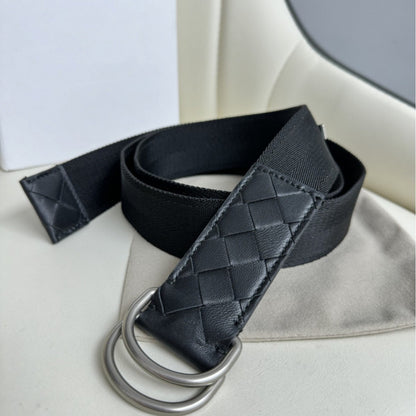 Casual Double Ring Buckle Leather Belt