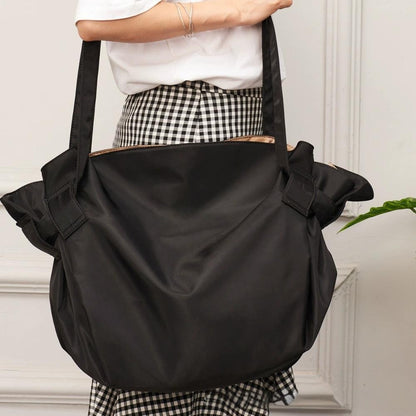 Casual Drawstring Tote Shoulder Bag