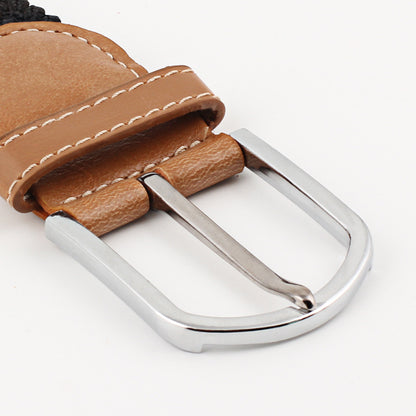 Casual Elastic Braided Pin Buckle Belt