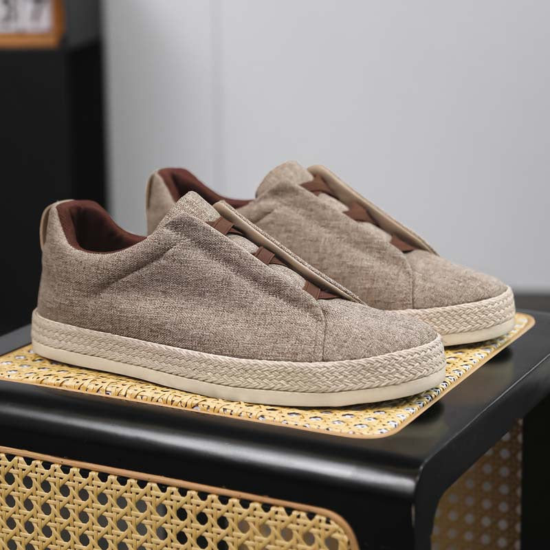 Casual Fisherman Shoes, Breathable Sneakers, Slip-On Shoes, Slip-On Cloth Shoes
