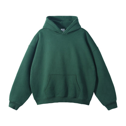 Casual Fleece-Lined Hooded Sweatshirt