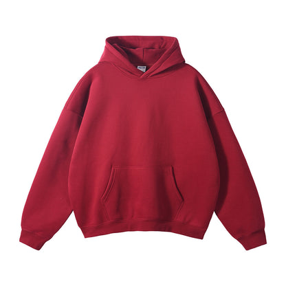 Casual Fleece-Lined Hooded Sweatshirt