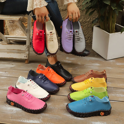 Casual Hand-Stitched Slip-On Shoes