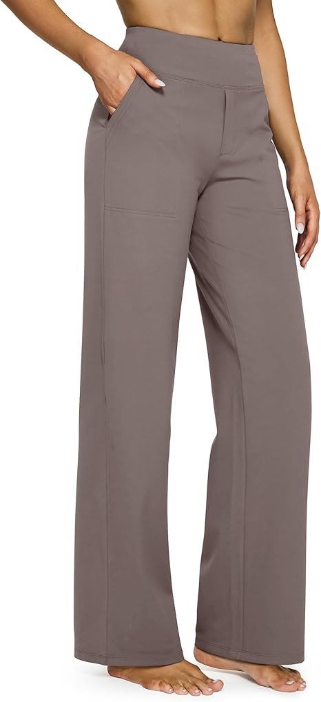 Casual High Waist Straight Leg Pants