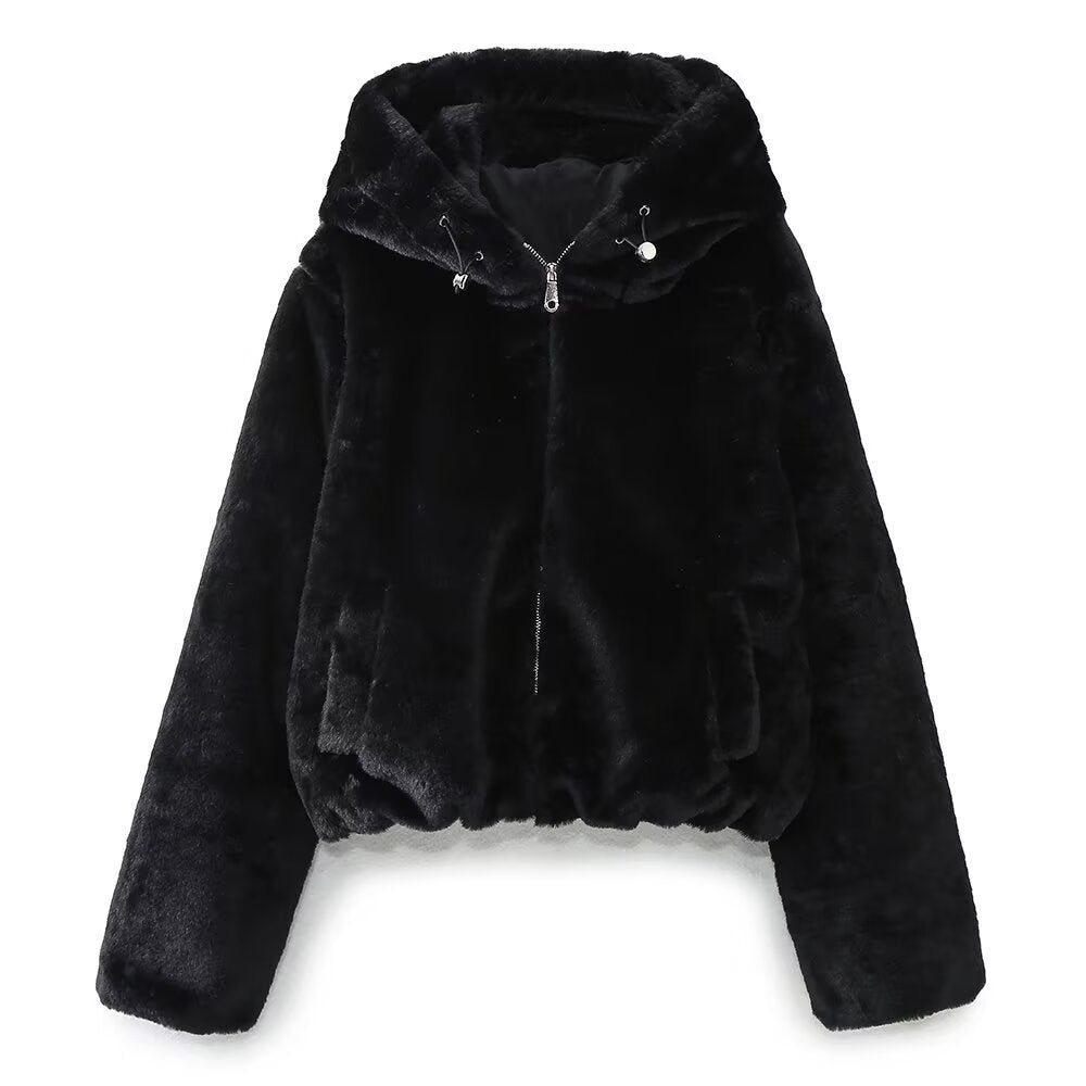 Casual Hooded Zip-Up Jacket