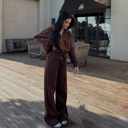 Casual Hoodie and Pants Set