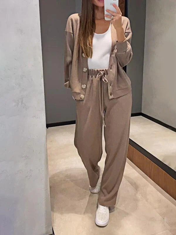 Casual jacket sportswear set