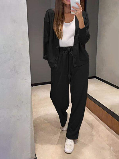 Casual jacket sportswear set