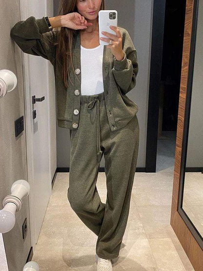 Casual jacket sportswear set