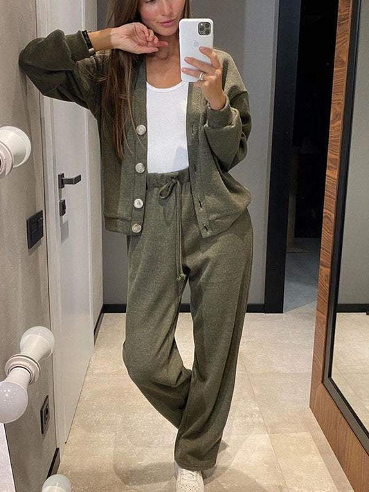 Casual jacket sportswear set