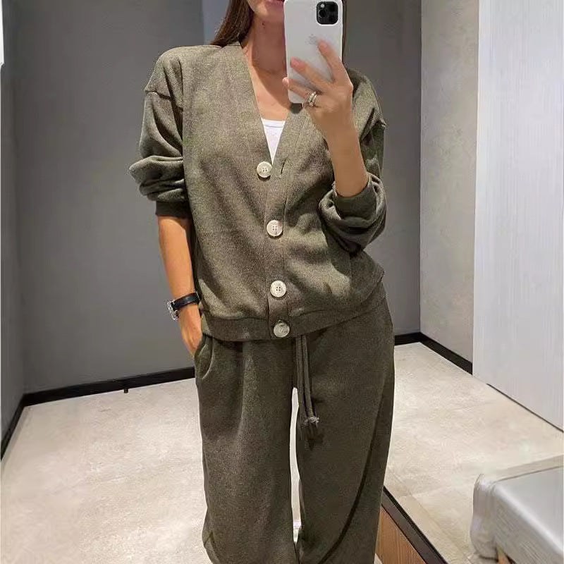Casual jacket sportswear set