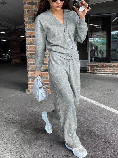 Casual jacket sportswear set