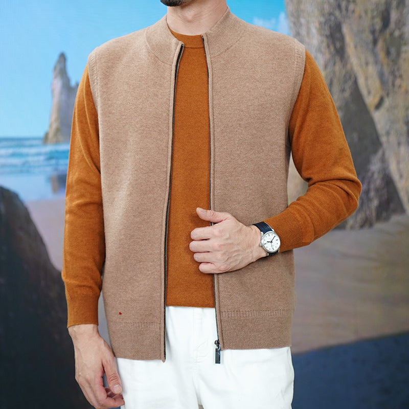 Casual Knitted Cardigan Vest Vest