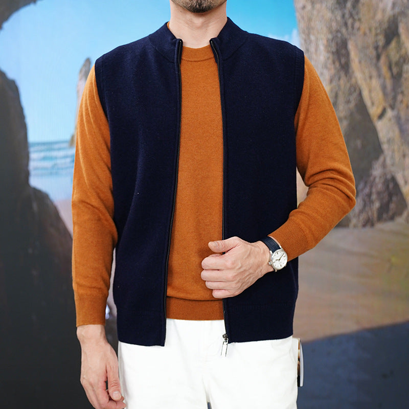 Casual Knitted Cardigan Vest Vest