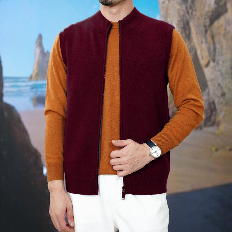 Casual Knitted Cardigan Vest Vest