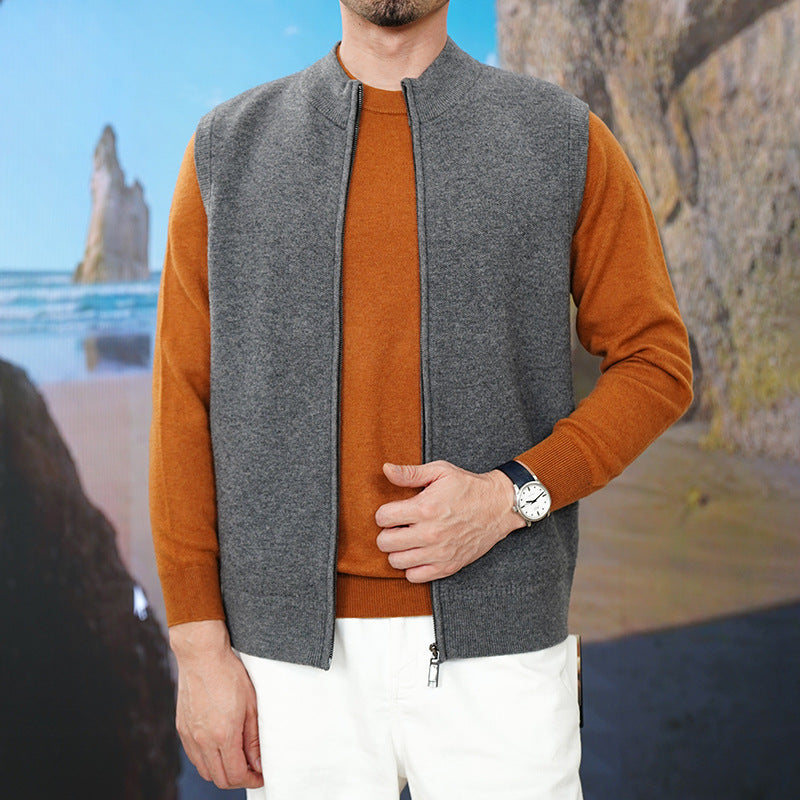 Casual Knitted Cardigan Vest Vest