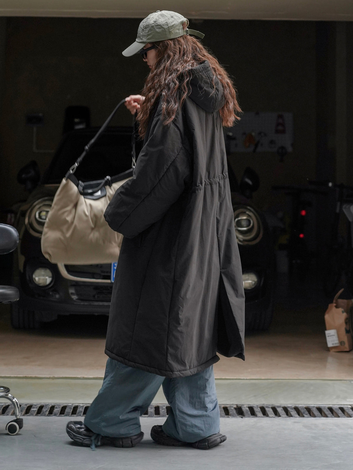 Casual Lazy Style Hooded Cotton Outwear