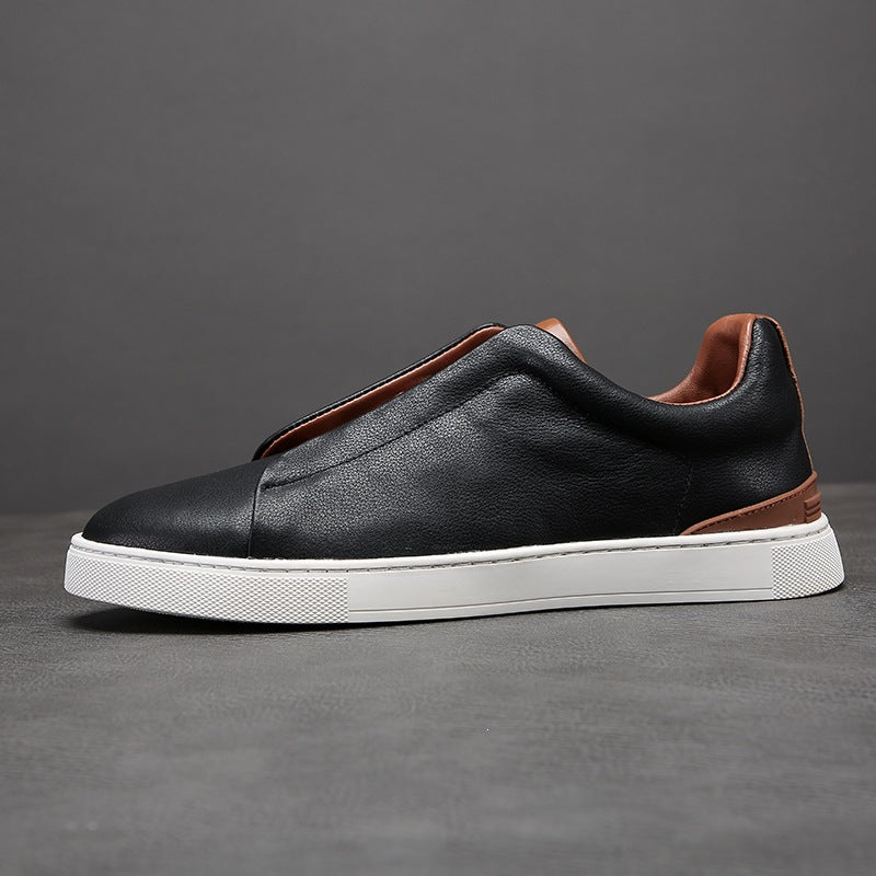Casual leather loafers