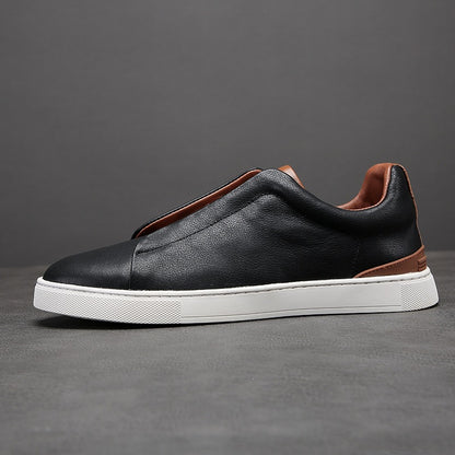 Casual leather loafers