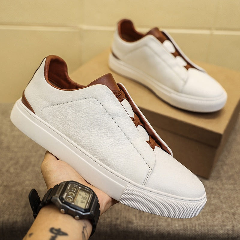 Casual leather loafers
