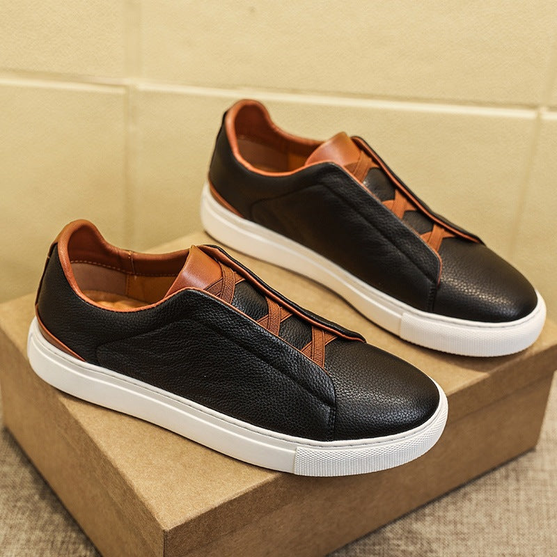 Casual leather loafers