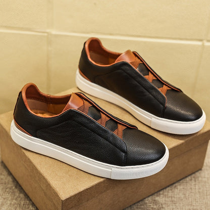 Casual leather loafers
