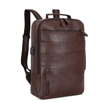 Casual Lightweight PU Backpack